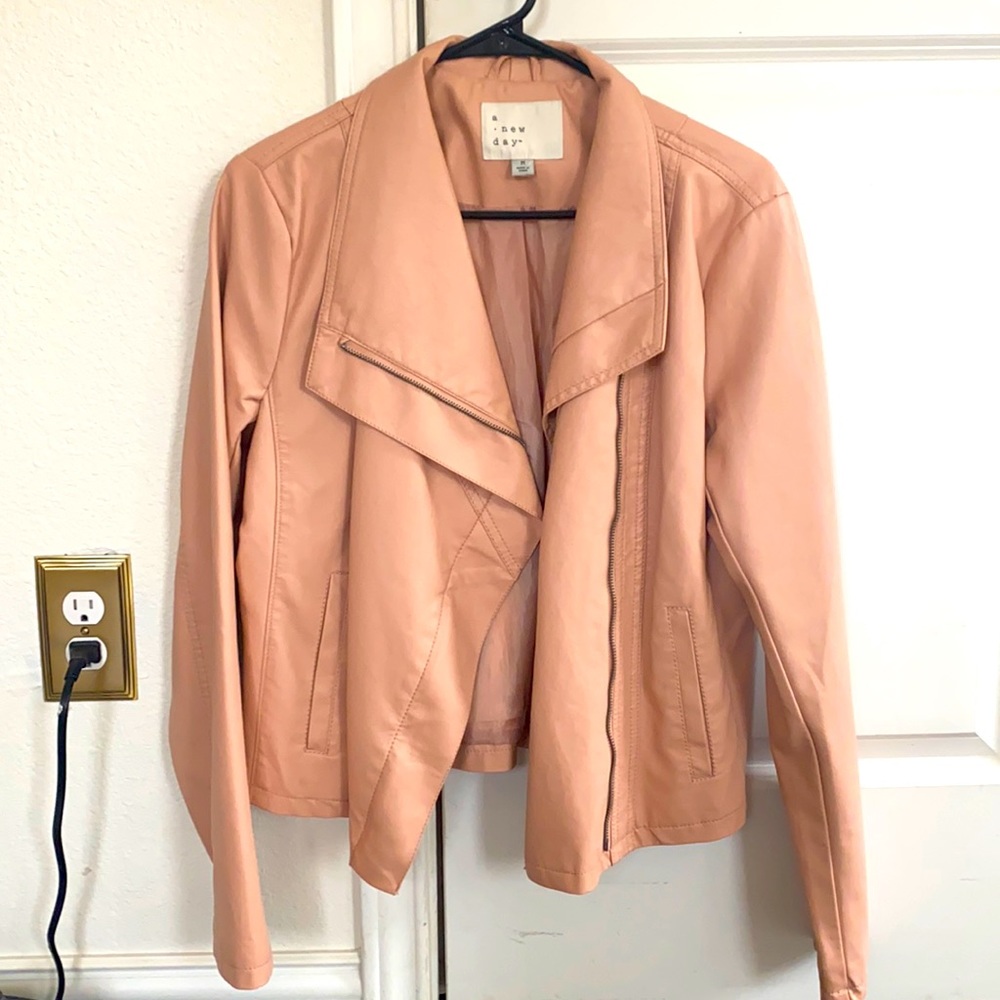 Target Blush Faux Leather Jacket